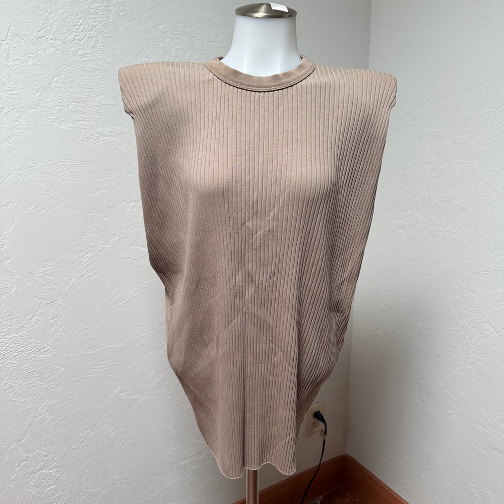 KOTN Ribbed Beige Tunic